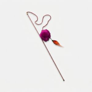 اسباب بازی میله پردار گربه مدل plumy cat stick