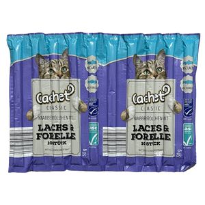 اسنک تشویقی گربه کچت مدل lachs and forelle بسته 10 عددی