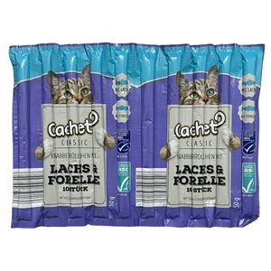 اسنک تشویقی گربه کچت مدل lachs forelle بسته 10 عددی