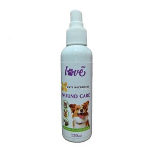 اسپری بهبود زخم حیوانات لاومی مدل wound care  حجم 120 میلی لیتر