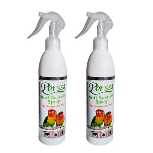 اسپری ضد جرب و شپش پرندگان پرسا مدل anti parasite حجم 300 میلی لیتر بسته 2 عددی