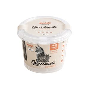 بذر علف گربه دودوتی مدل cat grass ضخیم وزن 80 گرم