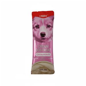 بستنی سگ یو اس پت مدل linsen cream dog treat با طعم مرغ و ماهی کریل وزن 55 گرم