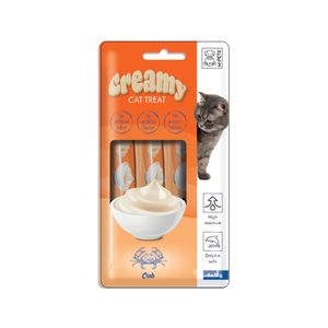 بستنی گربه ام پتس مدل creamy طعم خرچنگ وزن 60 گرم