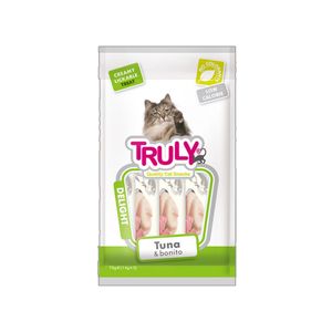 بستنی گربه ترولی مدل tuna & bonito بسته 5 عددی وزن 70 گرم