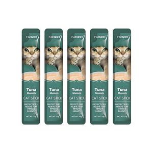 بستنی گربه فنبی مدل creamy sticks طعم ماهی تن و صدف بسته 5 عددی