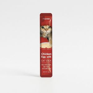 بستنی گربه فنبی مدل پیشگیری طعم مرغ و زرده تخم مرغ وزن 15 گرم