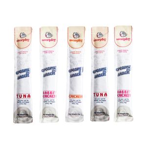 بستنی گربه مورفی مدل مرغ و گوشت خرگوش و ماهی وزن 15 گرم مجموعه 5 عددی