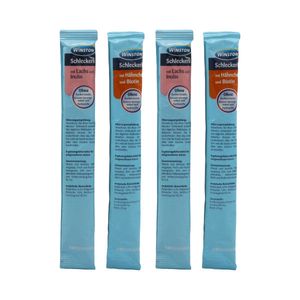 بستنی گربه وینستون مدل mit lachs & inulin hähnchen & biotin وزن 60 گرم بسته 4 عددی