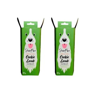 بیسکویت تشویقی سگ پاومکس مدل lamb وزن 80 گرم بسته 2 عددی