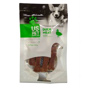 تشويقي سگ یو اس پت مدل chewbone with duck s وزن 100 گرم