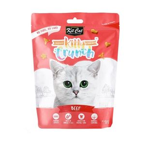 تشویقی بچه گربه کیت کت مدل kitty crunch با طعم گوشت گاو وزن 60 گرم