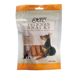 تشویقی سگ اداگ مدل chicken cowhide stick وزن 100 گرم