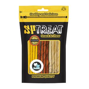 تشویقی سگ اس پی مدل rawhide stick mix d159 وزن 90 گرم بسته 12 عددی