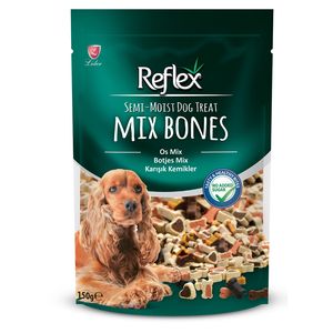تشویقی سگ رفلکس مدل نرم mix bones وزن 150 گرم