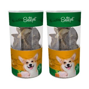 تشویقی سگ سویل پت مدل lamb hooves chicken carrot filled وزن 150 گرم بسته 2 عددی