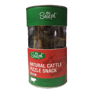 تشویقی سگ سویل پت مدل natural cattle pizzle snack وزن 150 گرم