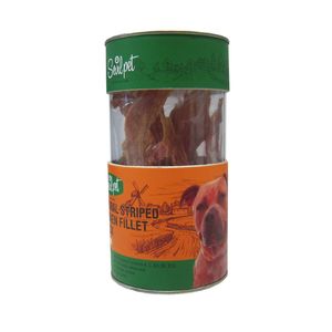 تشویقی سگ سویل پت مدل natural striped chicken fillet snack وزن 75 گرم