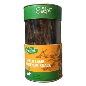 تشویقی سگ سویل پت مدل striped lamb duodenum snack وزن 80 گرم