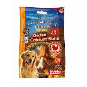 تشویقی سگ نوبی مدل chicken calcium bone وزن 70 گرم