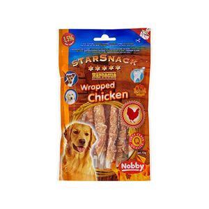 تشویقی سگ نوبی مدل wrapped chicken کد 1005 وزن 70 گرم