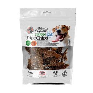 تشویقی سگ هاپومیل مدل green tripe chips کد 66 وزن 50 گرم