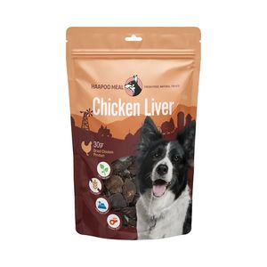 تشویقی سگ هاپومیل مدل جگر مرغ chicken liver وزن 30 گرم