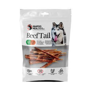 تشویقی سگ هاپومیل مدل دم گاو beef tail l وزن 250 گرم