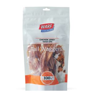 تشویقی سگ وارف مدل chicken jerky وزن 140 گرم