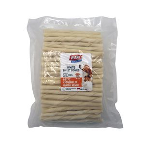 تشویقی سگ وارف مدل whit twisted bones s وزن 500 گرم