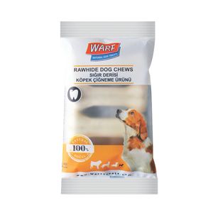 تشویقی سگ وارف مدل white pressed rawhide bone xs وزن 100 گرم
