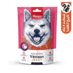تشویقی سگ ونپی مدل vension jerky با طعم گوشت گوزن وزن 100 گرم