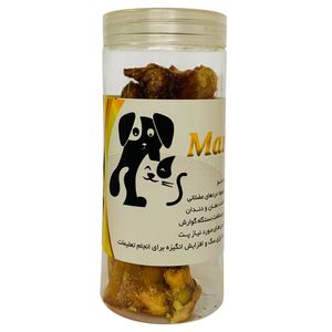 تشویقی سگ پت ماردین مدل حلق گوساله اسلایسی طعم گوشت وزن 90 گرم