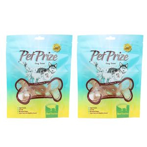 تشویقی سگ پت پرایز مدل beef trachea وزن 50 گرم بسته 2 عددی
