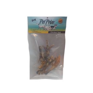 تشویقی سگ پت پرایز مدل chicken feet طعم مرغ وزن 50 گرم