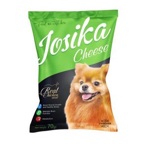 تشویقی سگ ژوسیکا مدل cheese with chicken وزن 70 گرم