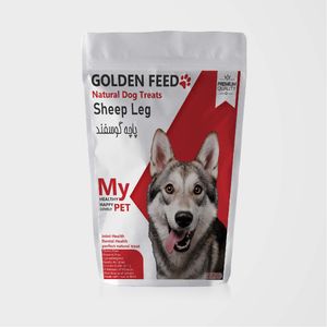 تشویقی سگ گلدن فید مدل lamb feet کد lf2 وزن 230 گرم