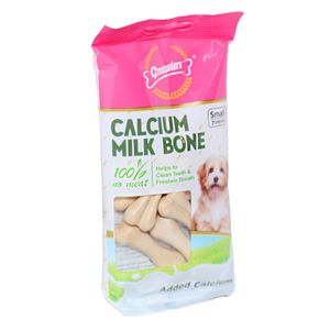 تشویقی سگ گناولرز مدل calcium milk bone وزن 60 گرم