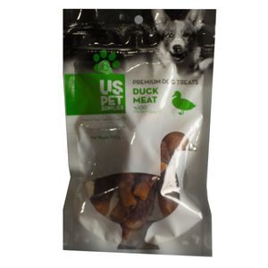 تشویقی سگ یو اس پت مدل duck & sweet potatoes وزن 100 گرم