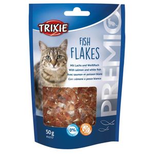 تشویقی گربه تریکسی مدل fish flakes وزن 50 گرم