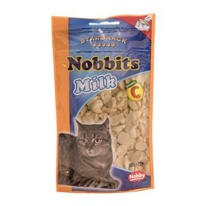تشویقی گربه نوبی مدل nobbits milk وزن 75 گرم