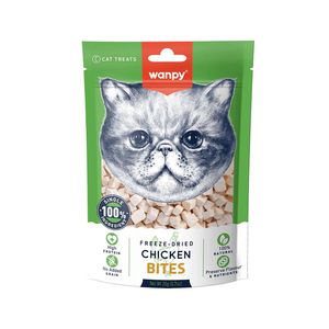 تشویقی گربه ونپی مدل freeze dried bites طعم مرغ وزن 20 گرم
