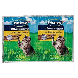 تشویقی گربه وینستون مدل hähnchen & ente بسته 10 عددی