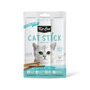 تشویقی گربه کیت کت مدل مدادی طعم مرغ و توت وحشی وزن ۱۵ گرم