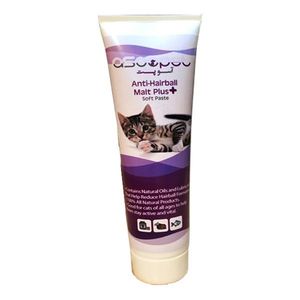 خمیر مالت آسو پت مدل anti hairball plus وزن 110 گرم