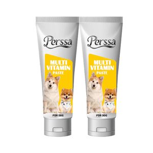 خمیر مولتی ویتامین سگ پرسا مدل multi paste وزن 100 گرم بسته 2 عددی