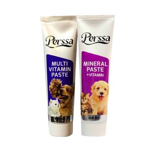 خمیر مکمل سگ و گربه پرسا مدل pack وزن 100 گرم مجموعه دو عددی