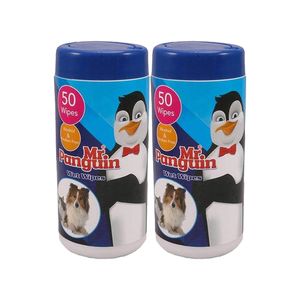 دستمال مرطوب سگ و گربه مدل wet wipes بسته 2 عددی