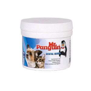 دستمال مرطوب مستر پنگوئن مدل dental wipe مناسب نظافت دندان بسته 70 عددی