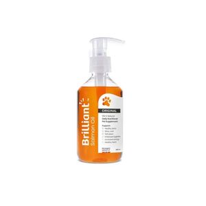 روغن ماهی سگ و گربه بریلیانت مدل salmon oil وزن 300 گرم